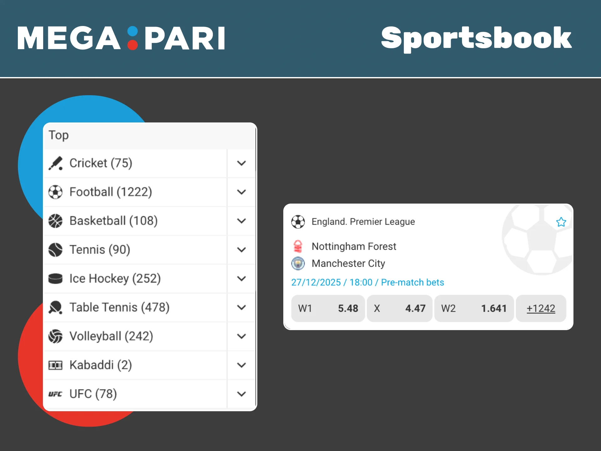 Bet on football, esports, and global events with Megapari sportsbook today.