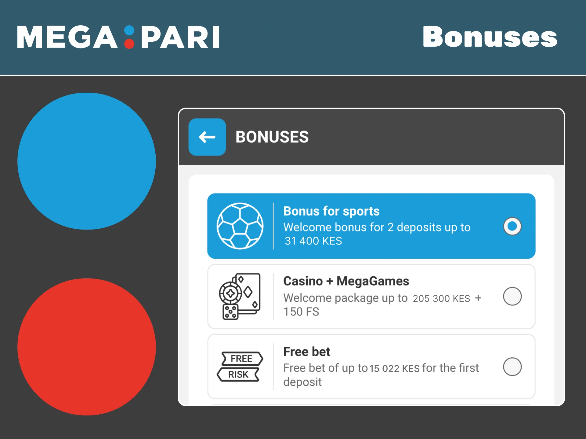 Register on Megapari app and enjoy various welcome gift options.