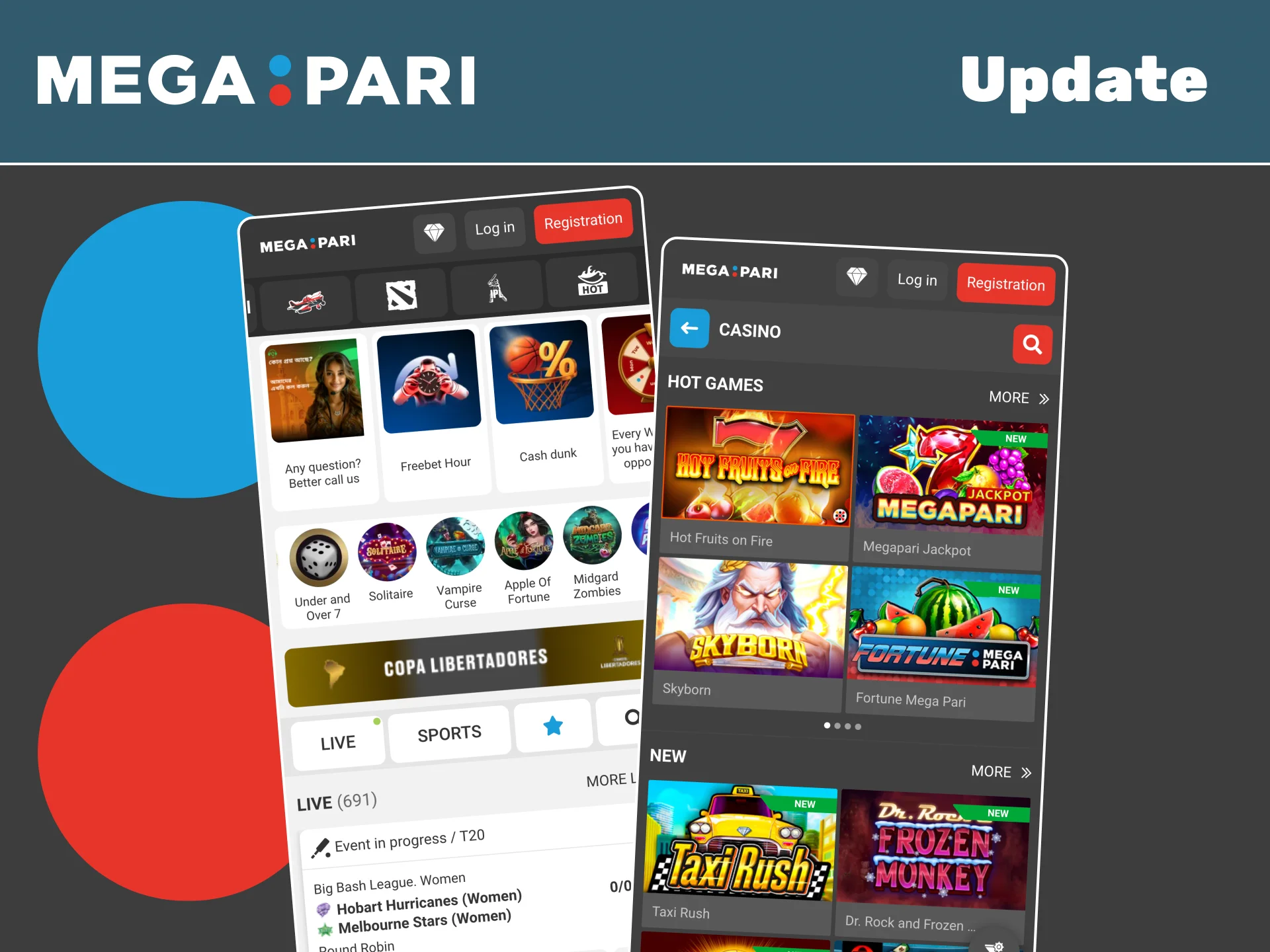 Keep your Megapari app updated and enjoy the latest features.