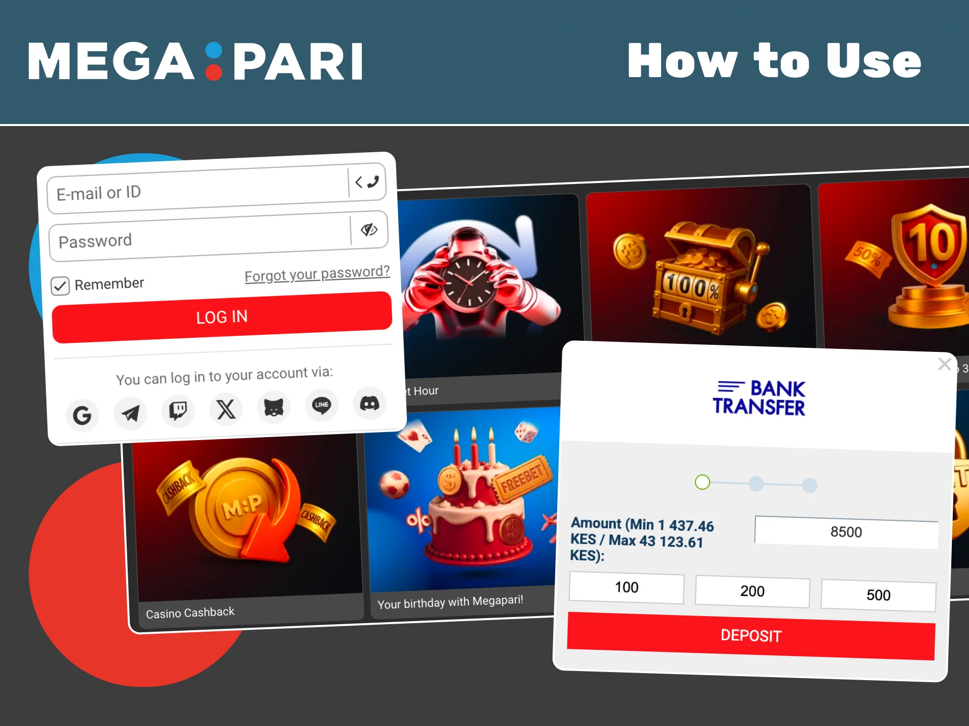 Learn how to use Megapari bonuses and start betting with extra funds.