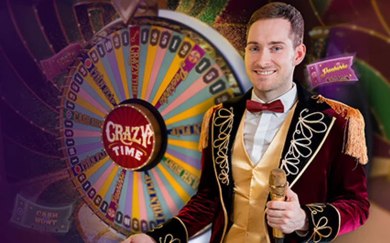 Play Crazy Time A at Megapari and spin the wheel for big multipliers.