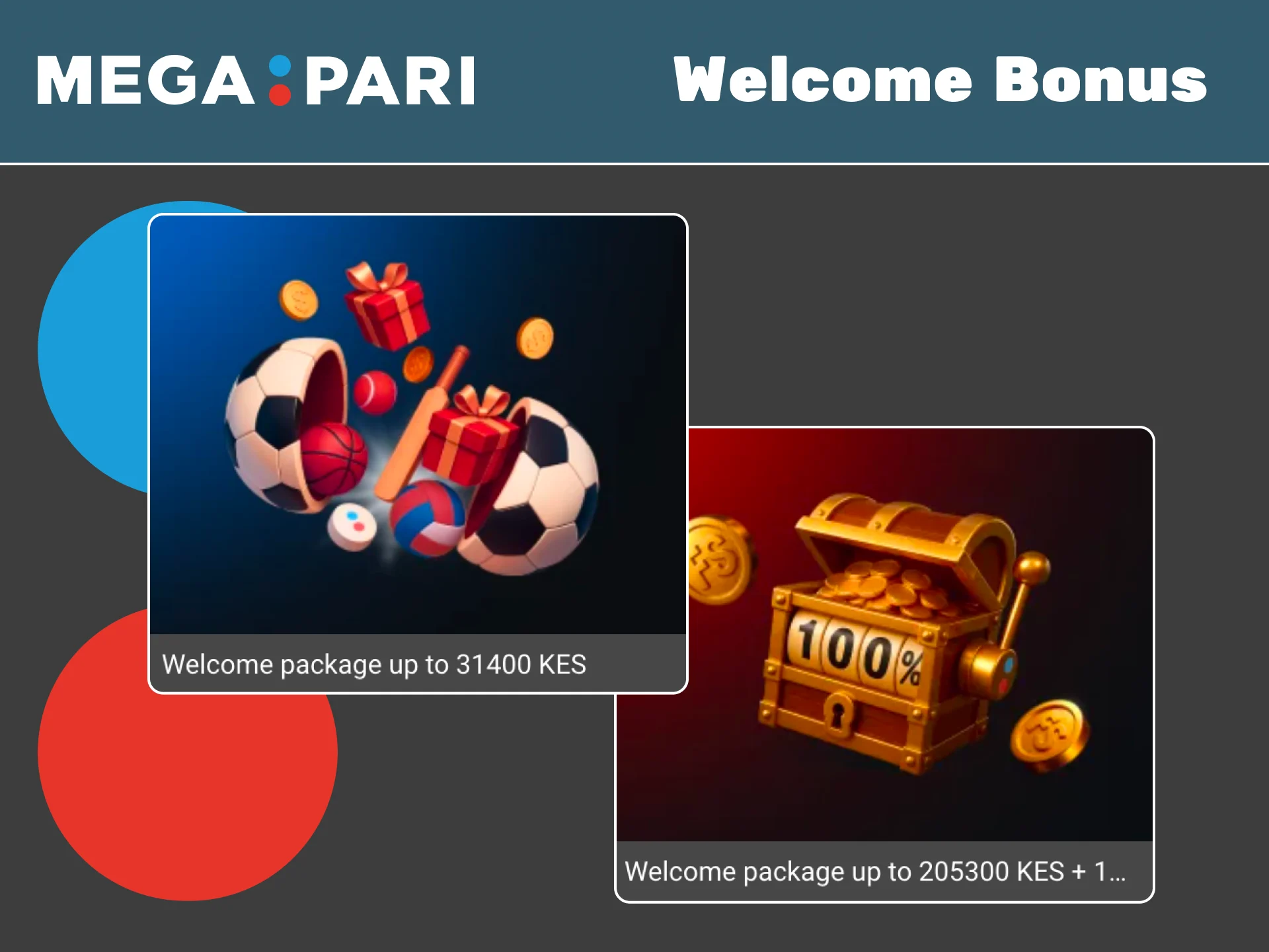 Register on Megapari and complete two deposits to receive your welcome reward.