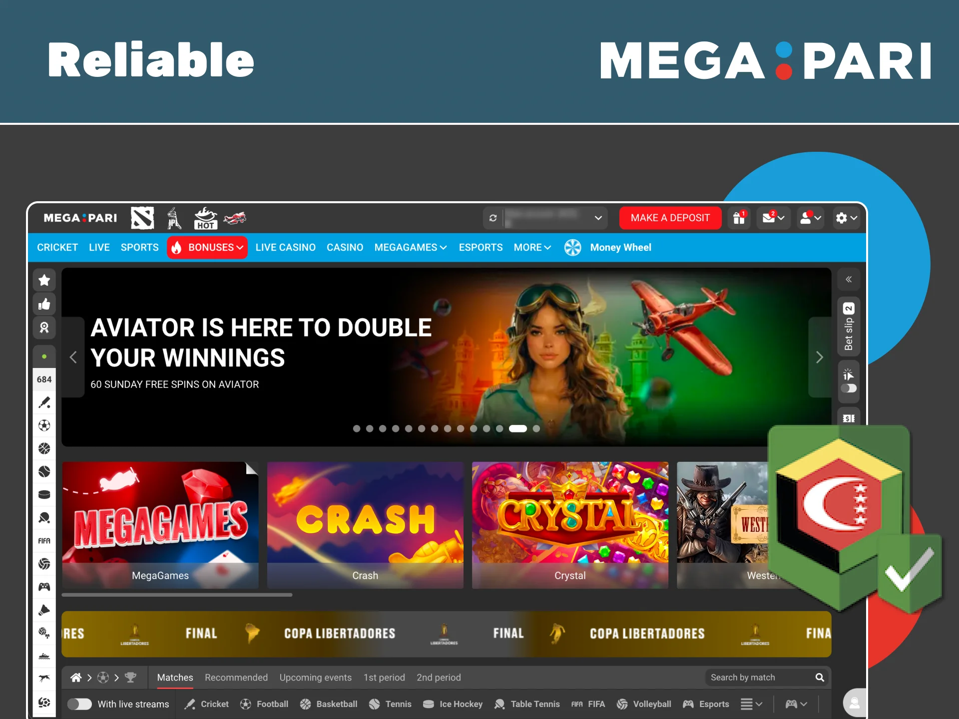 Trust Megapari in Kenya and enjoy a licensed and secure betting platform.