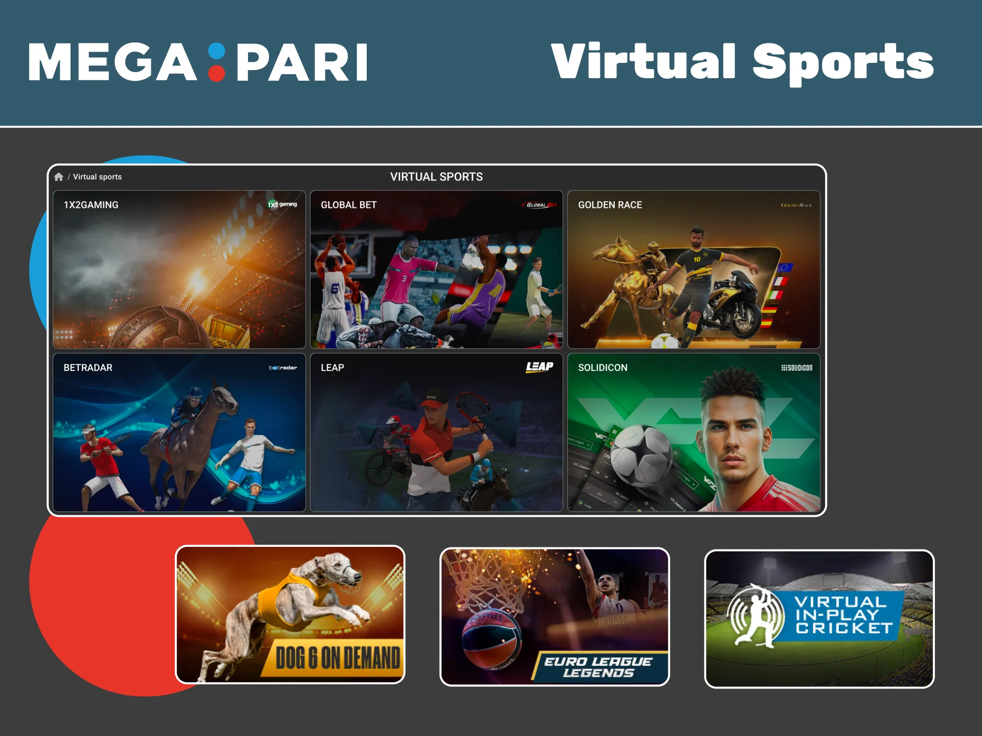 Try virtual sports betting at Megapari and enjoy fast results.