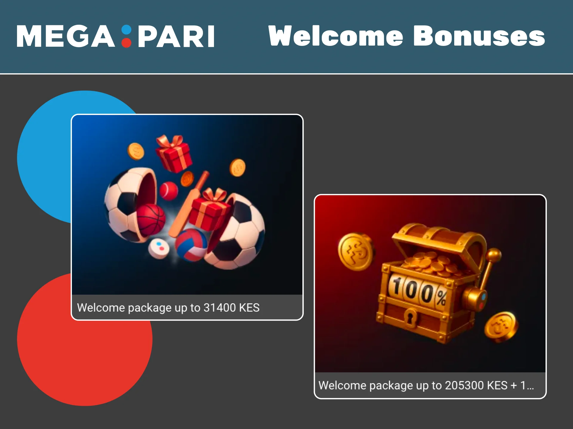 Start betting at Megapari with a casino or sports welcome gift today.