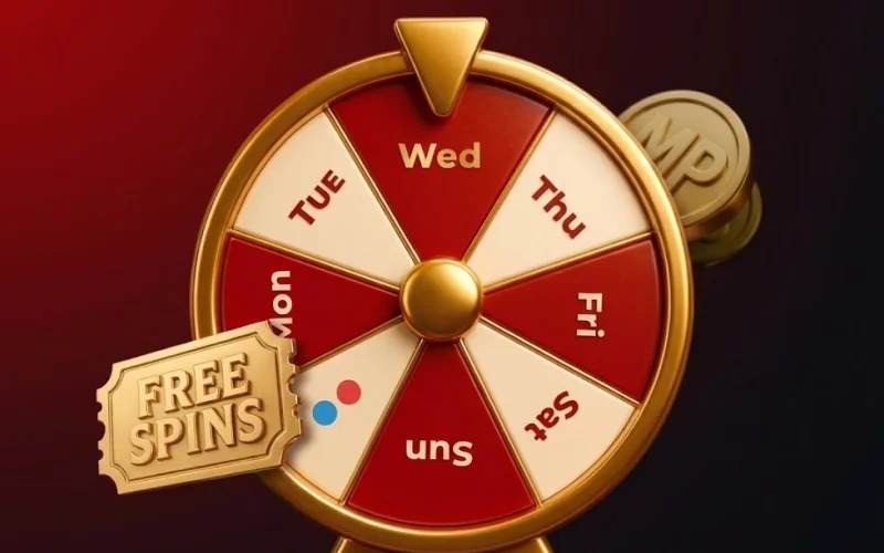 Spin the lucky wheel on Wednesday at Megapari and win bonuses and free spins.