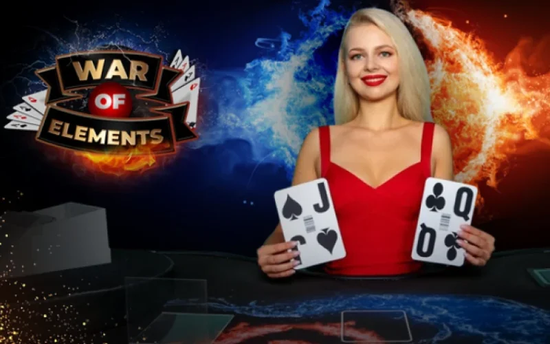 Play War of Elements at Megapari and bet on the next card in a fast paced live game.